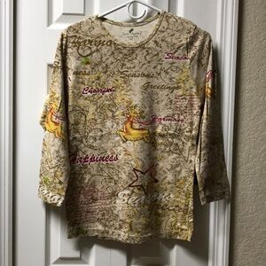 💖 Jane Ashley Happy Christmas Long Sleeve Shirt